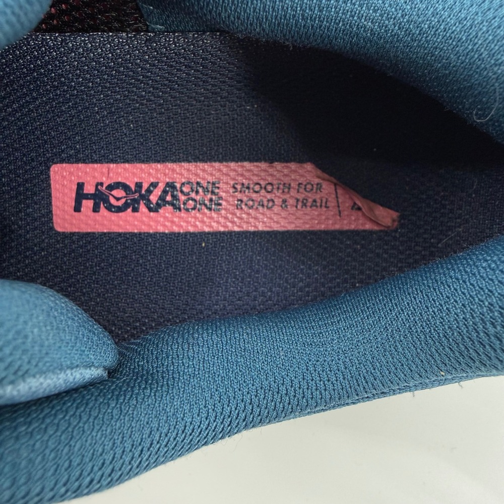 Hoka Challenger ART 6 Blue Yellow Gray Trail Running Shoes Women Size 7.5 B - Picture 8 of 12